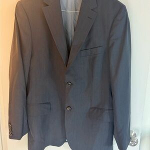 Hugo Boss Men's Classic Charcoal Gray Suit 40 R 32x30 Pants Y2K